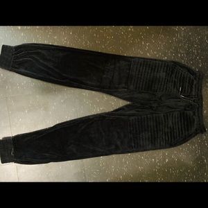 Black Velour Sweat Pants